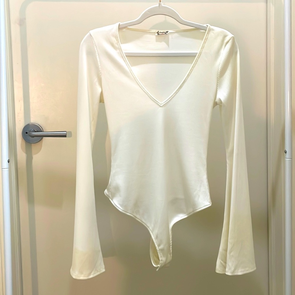 Free People bell sleeve bodysuit